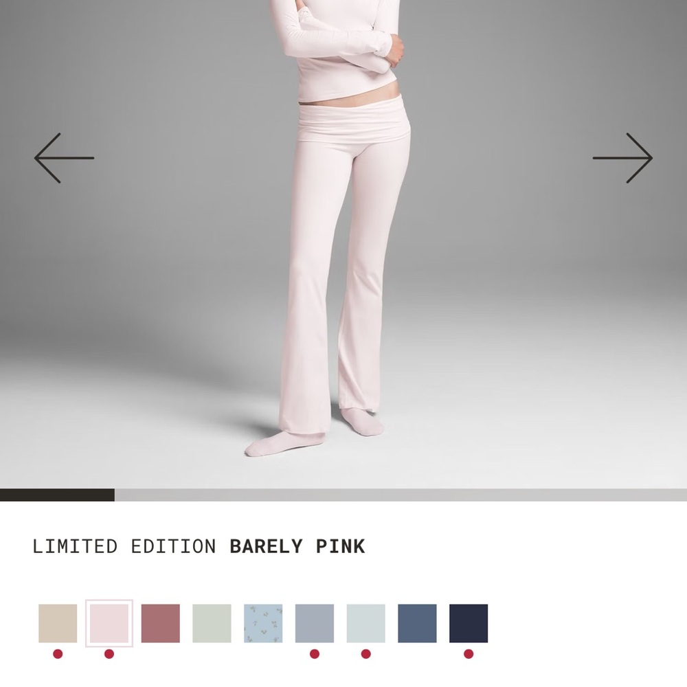 SKIMS Barely Pink Cotton Jersey Foldover Pant